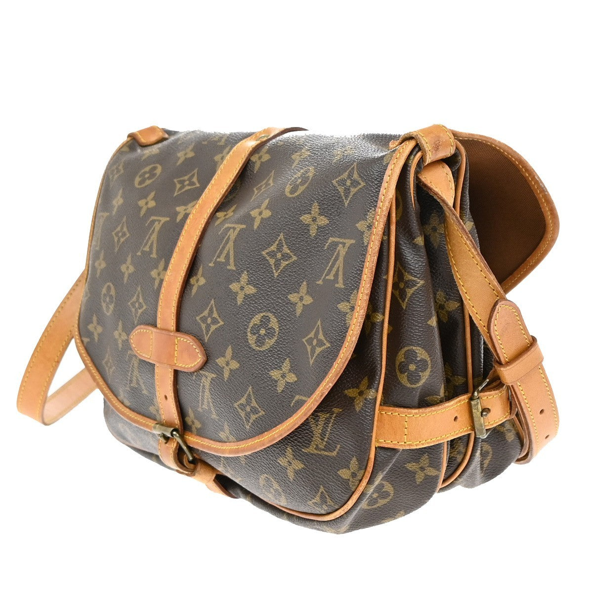 Louis Vuitton Saumur Handbag Monogram Canvas