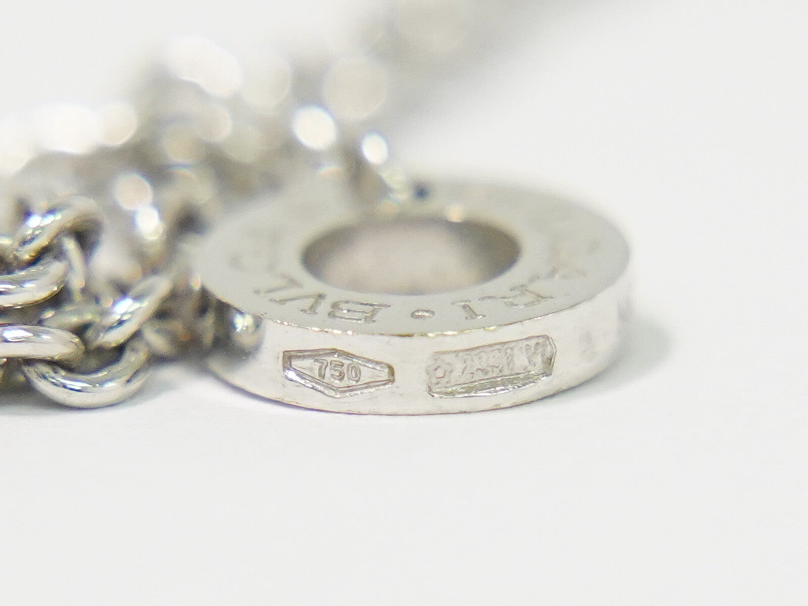 Bvlgari Parentesi Pendant Necklace 18K White Gold