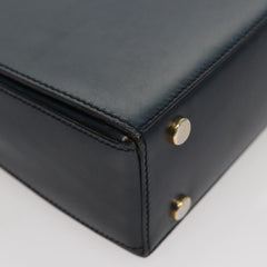 Celine Circle Logo Handbag Leather