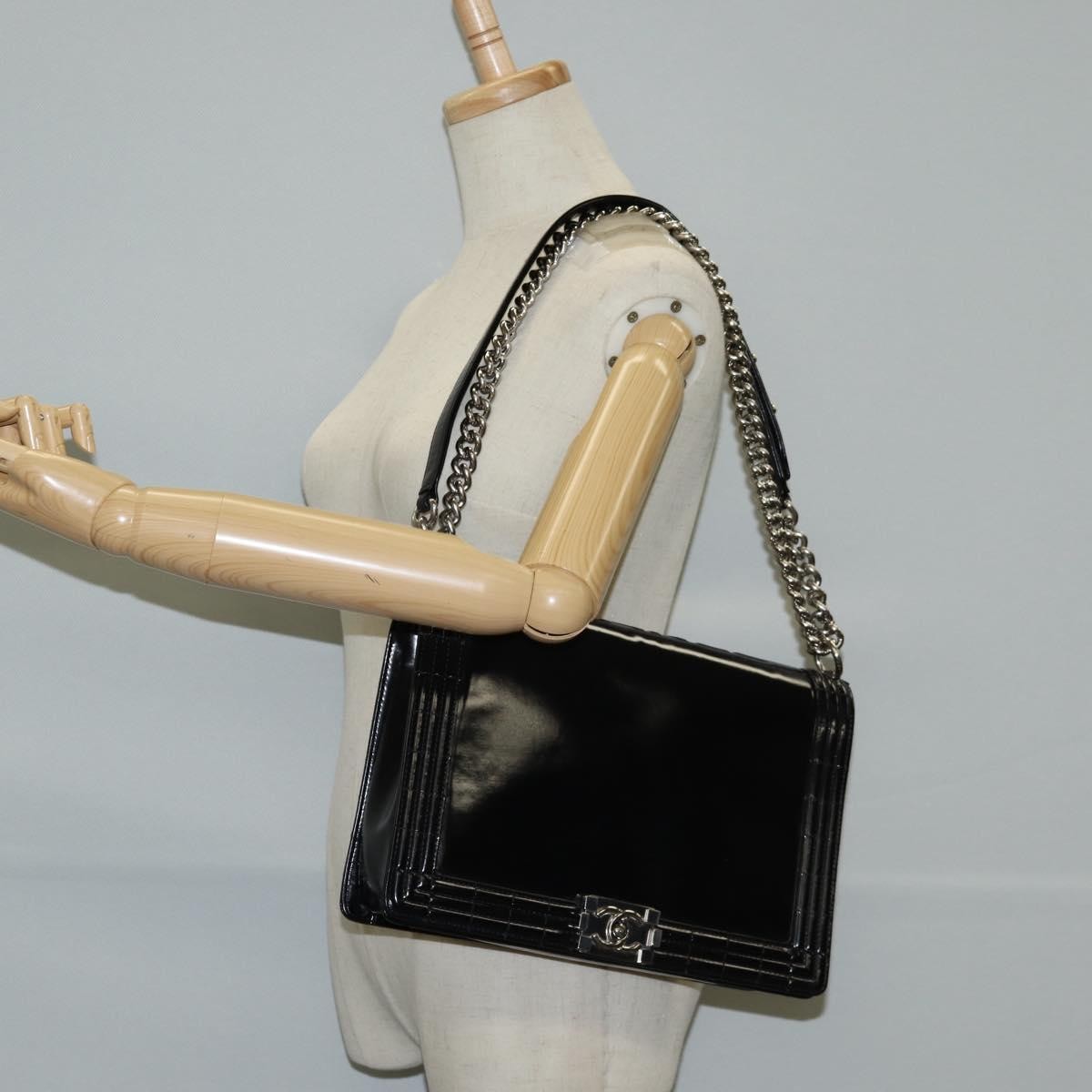 Chanel Reverso Boy Flap Bag Patent