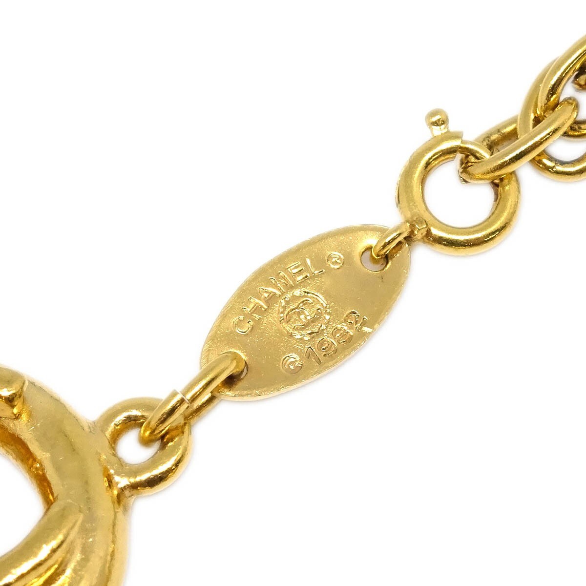 Chanel CC Cutout Round Bracelet Metal