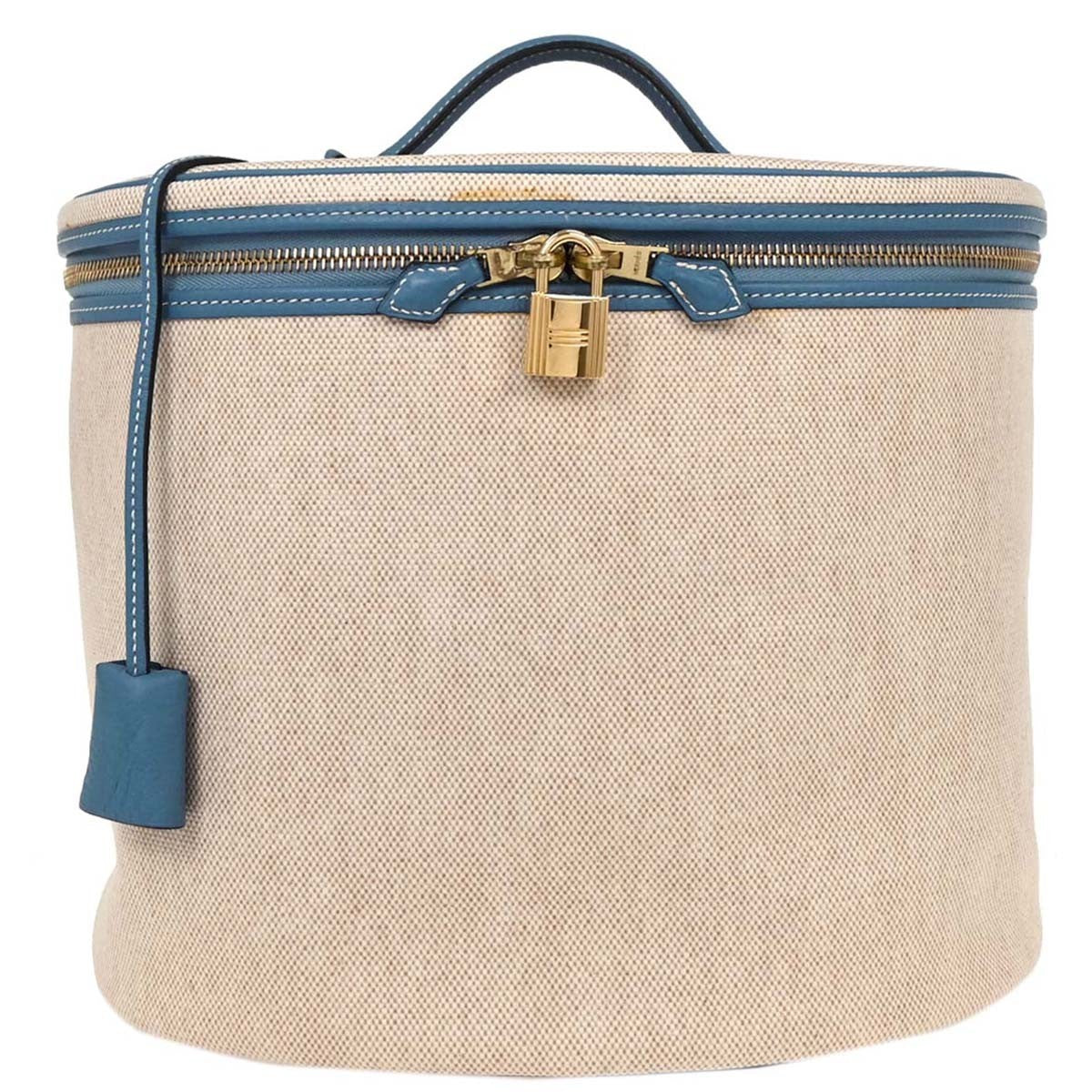 Hermes Intercity Victoria Travel Case Toile with Leather