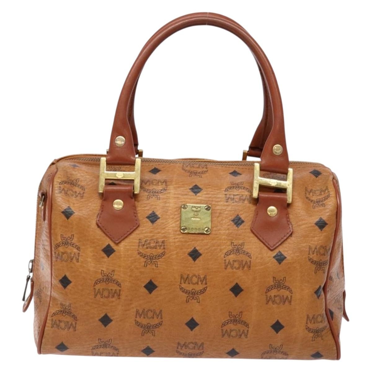 MCM Visetos logogramme Handbag Canvas and Leather
