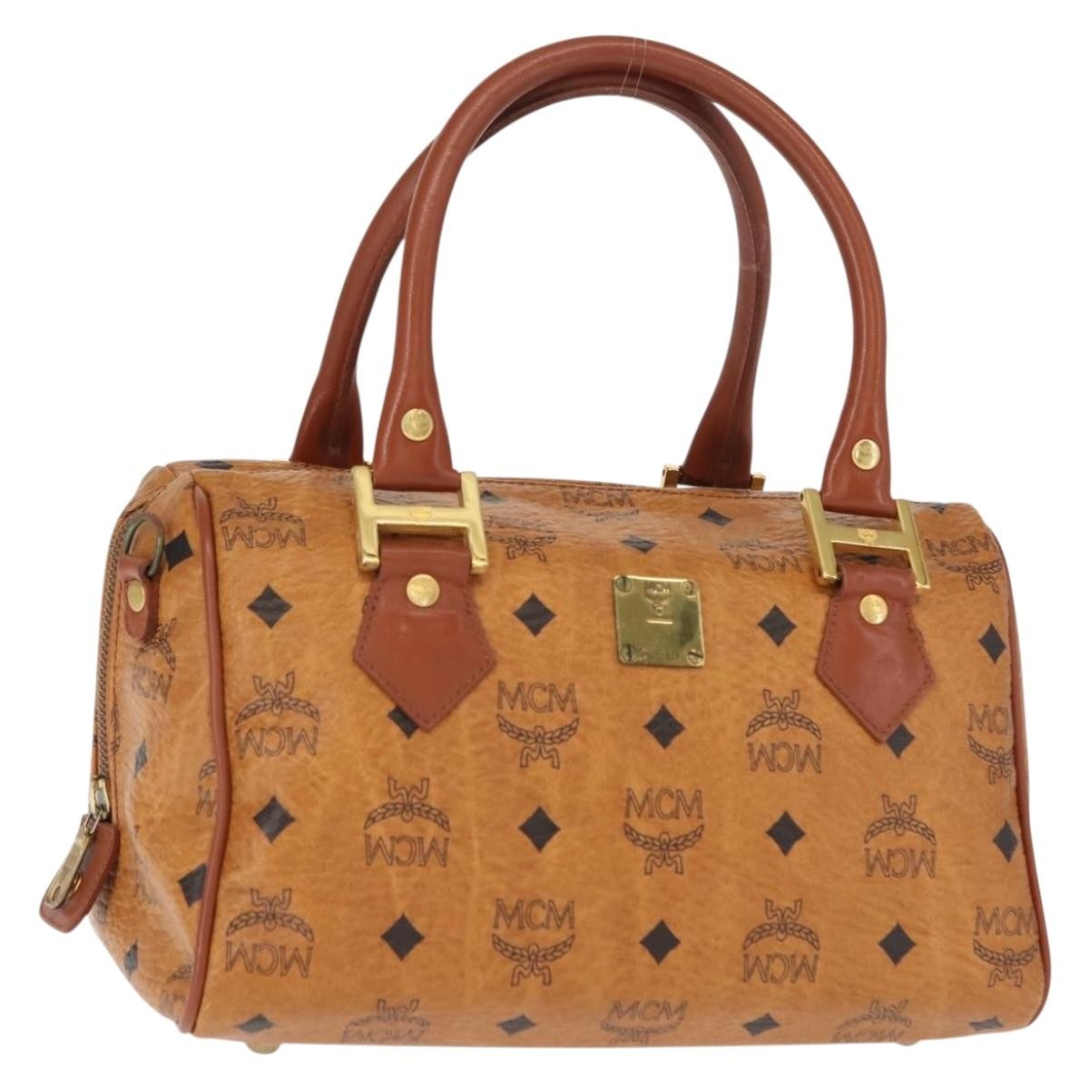 MCM Visetos logogramme Handbag Canvas and Leather