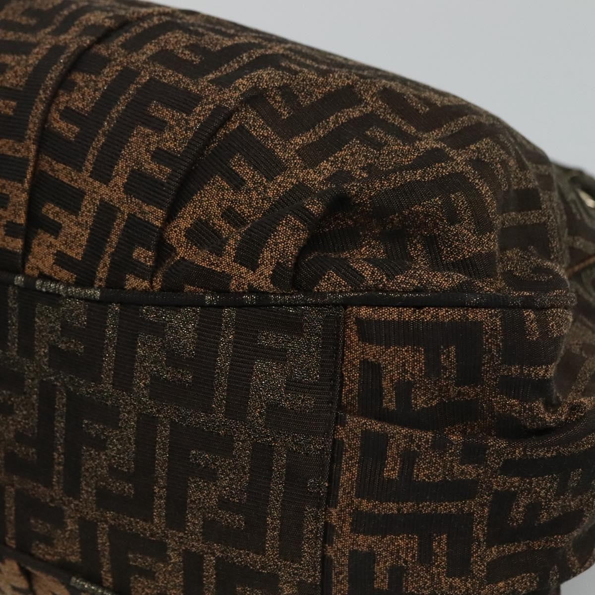 Fendi Mia Tote Metallic Zucca Canvas