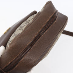 Gucci Front Pocket Messenger Bag GG Canvas with Leather