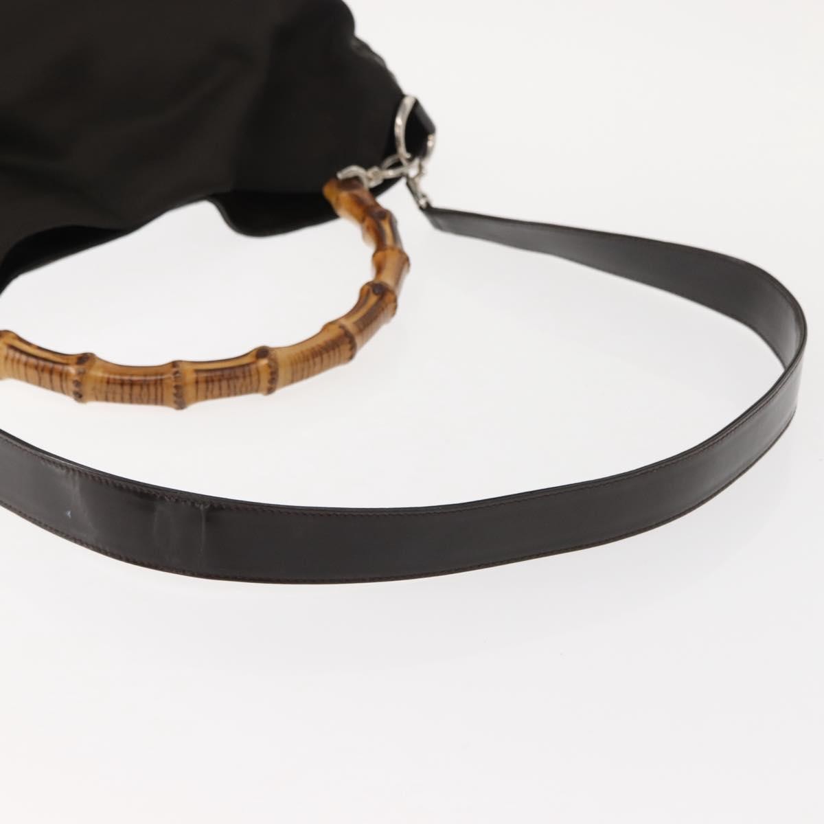 Gucci Vintage Bamboo Shoulder Bag Nylon