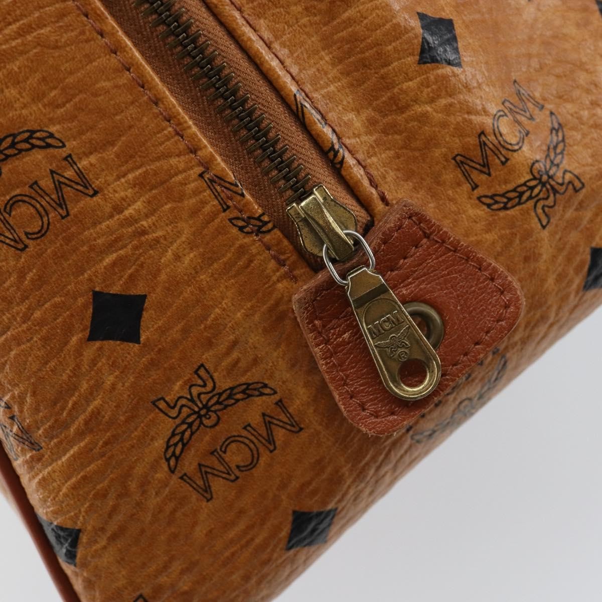 MCM Visetos Handbag Canvas and Leather