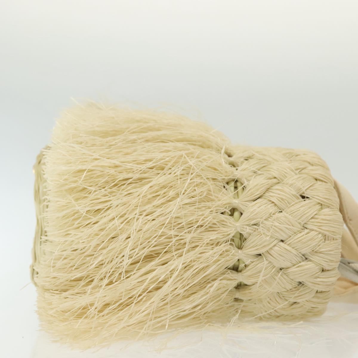 Prada Fringe Wicker Tote Woven Straw