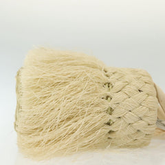 Prada Fringe Wicker Tote Woven Straw