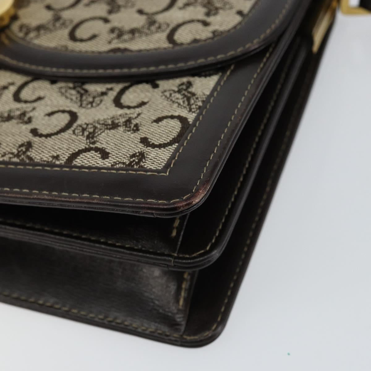 Celine C Sulky Shoulder bag Canvas and Leather