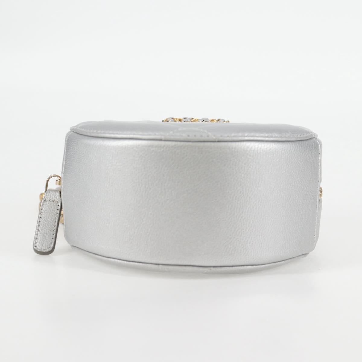 Chanel 19 Round Clutch with Chain Quilted Leather