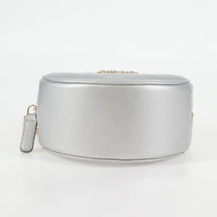 Chanel 19 Round Clutch with Chain Quilted Leather