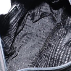 Prada Double Buckle Flap Messenger Bag Tessuto