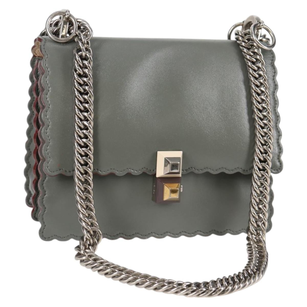 Fendi Kan I Bag Leather