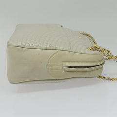Bally Vintage Chain Shoulder Bag Quilted Leather