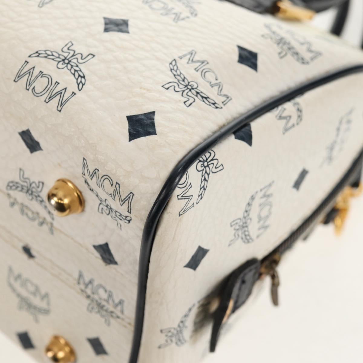 MCM Visetos Handbag Canvas and Leather