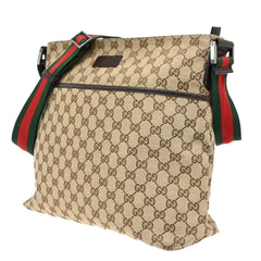 Gucci Front Pocket Web Messenger GG Canvas
