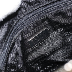 Prada Bowler Bag Canvas with Leather