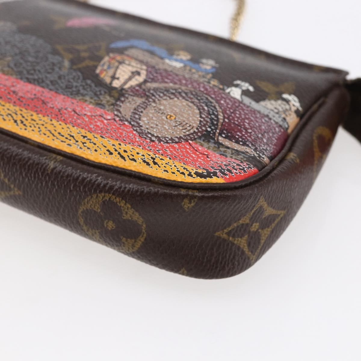 Louis Vuitton Pochette Accessoires Limited Edition Christmas Animation Monogram Canvas