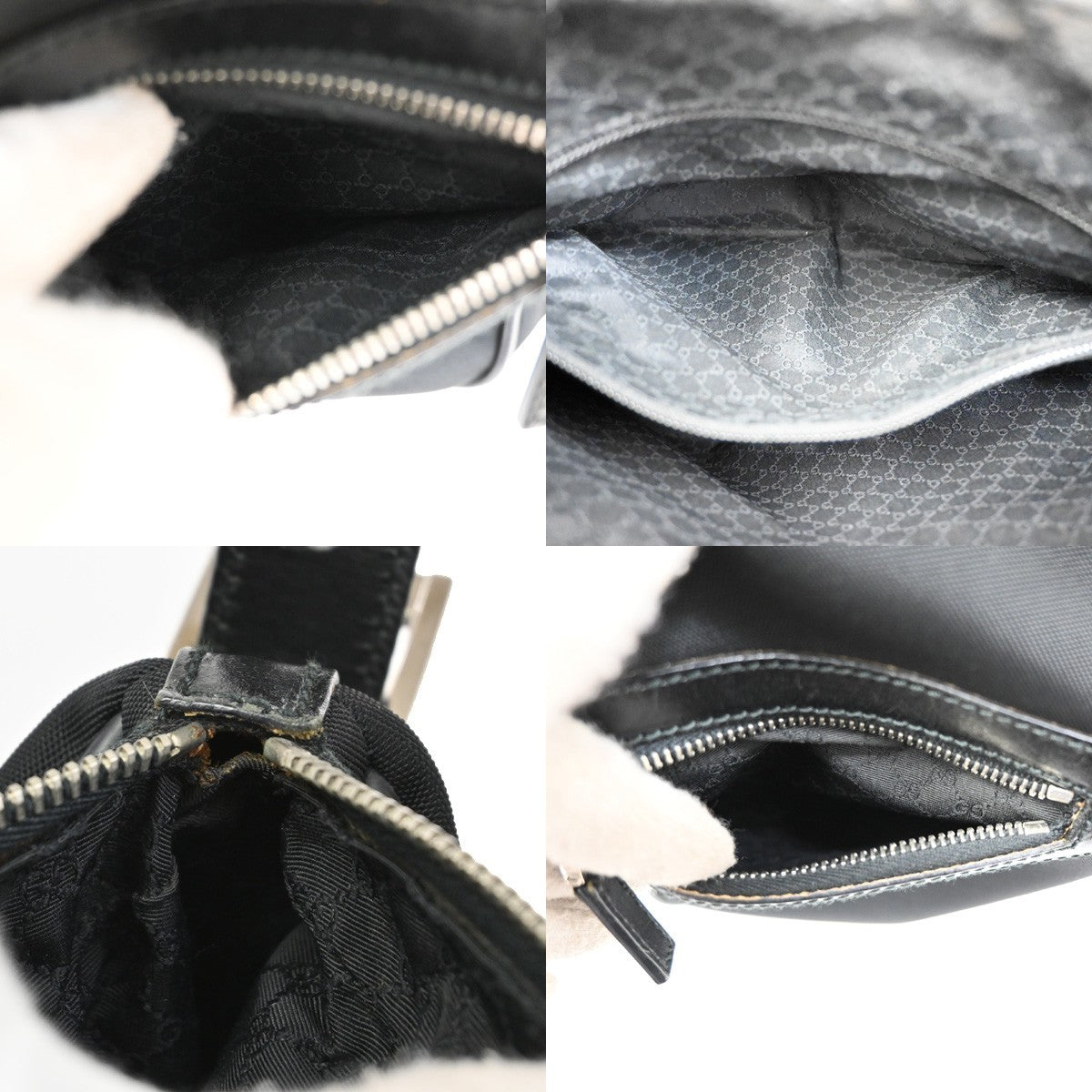 Gucci Vintage Shoulder Bag Canvas