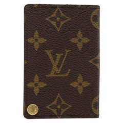 Louis Vuitton Porte Cartes Pression Card Case Monogram Canvas
