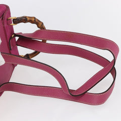 Gucci Vintage Bamboo Backpack Suede