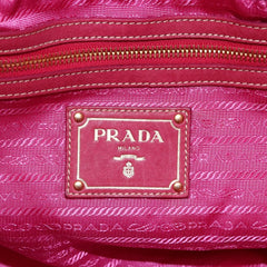 Prada Logo Drawstring Tote Tessuto