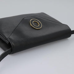 Celine Vintage Circle Logo Crossbody Bag Leather