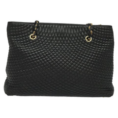 Bally Vintage Chain Shoulder Bag Quilted Leather