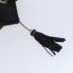 Bally Vintage Chain Shoulder Bag Quilted Leather