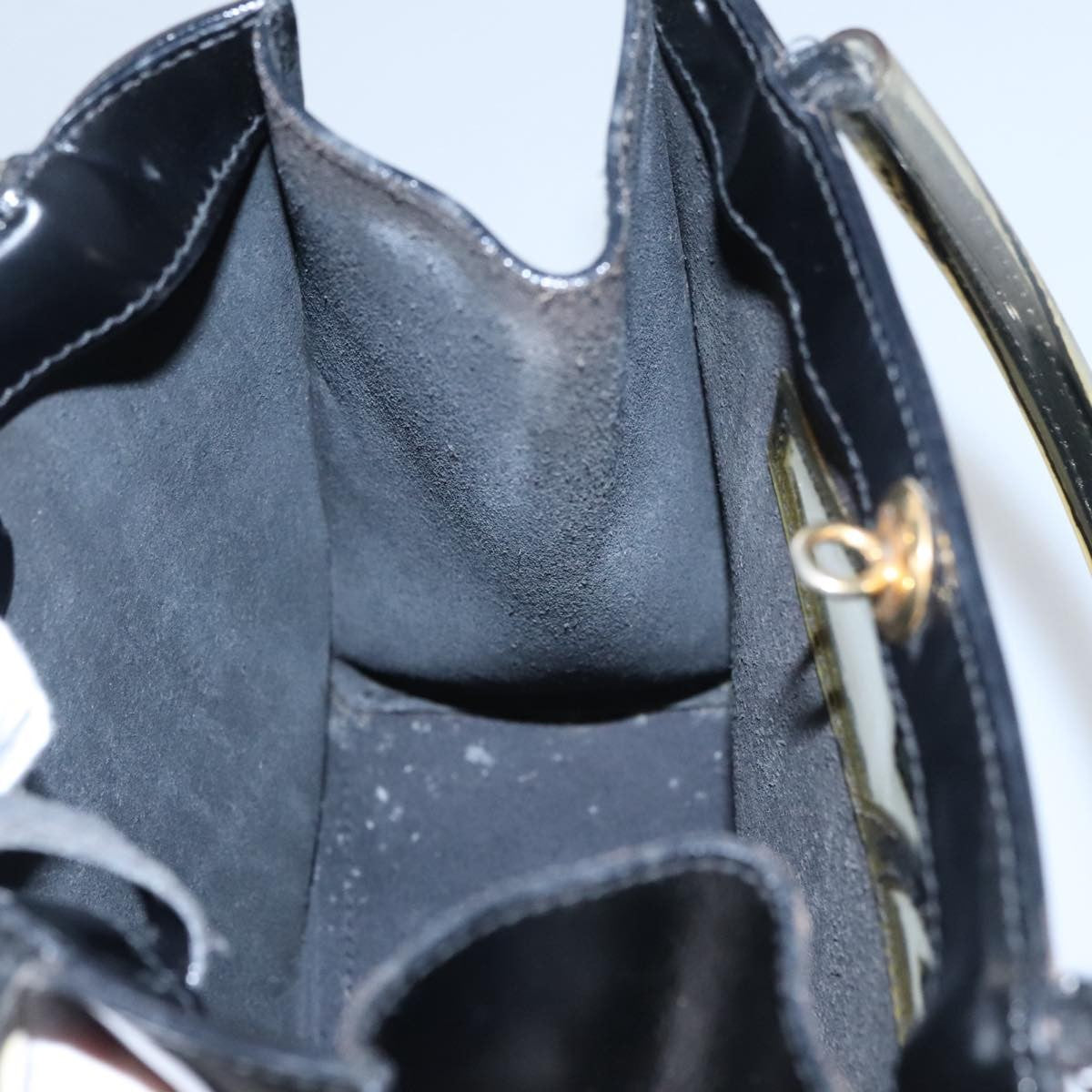 Salvatore Ferragamo Gancini Wristlet Clutch Leather