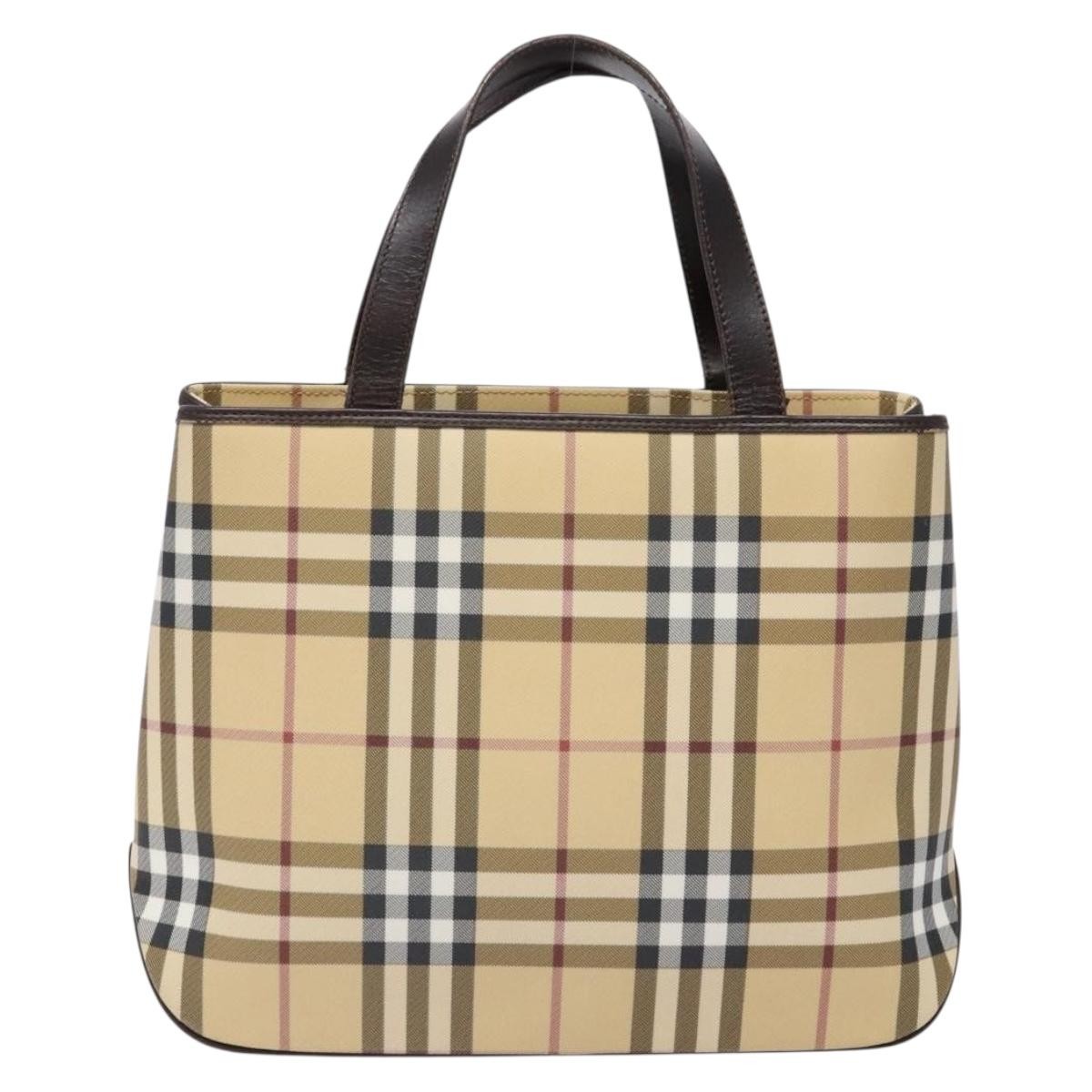 Burberry Vintage Tote Vintage Check Coated Canvas
