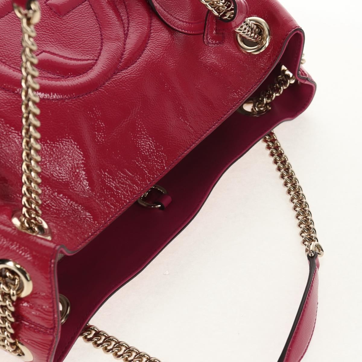 Gucci Soho Chain Strap Shoulder Bag Patent