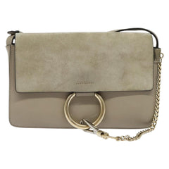 Chloe Faye Shoulder Bag Leather and Suede