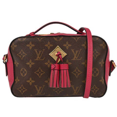 Louis Vuitton Saintonge Handbag Monogram Canvas with Leather