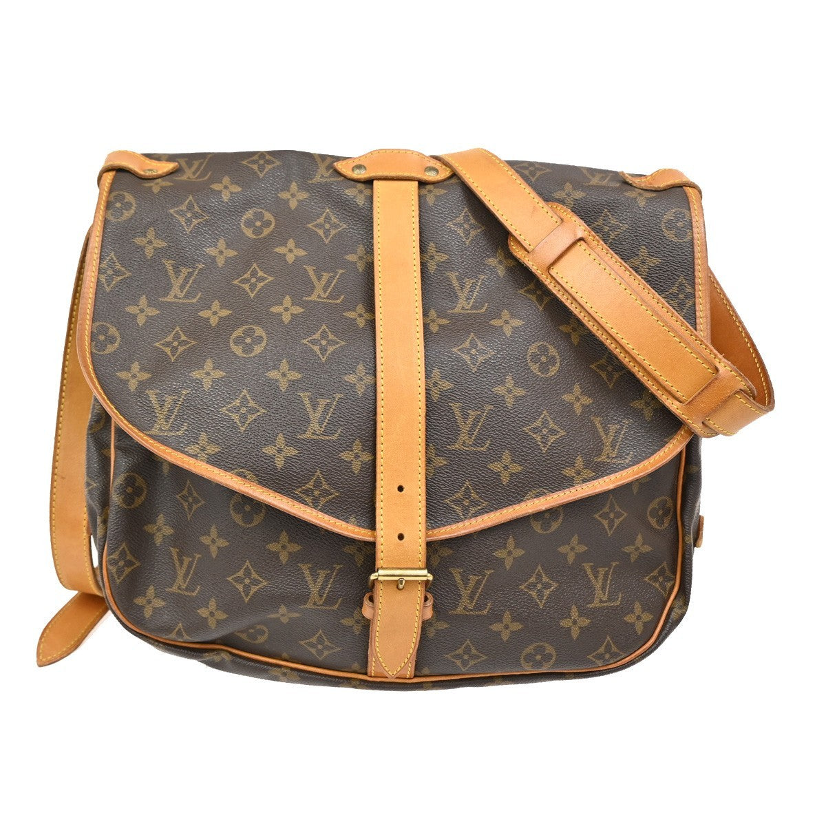 Louis Vuitton Saumur Handbag Monogram Canvas