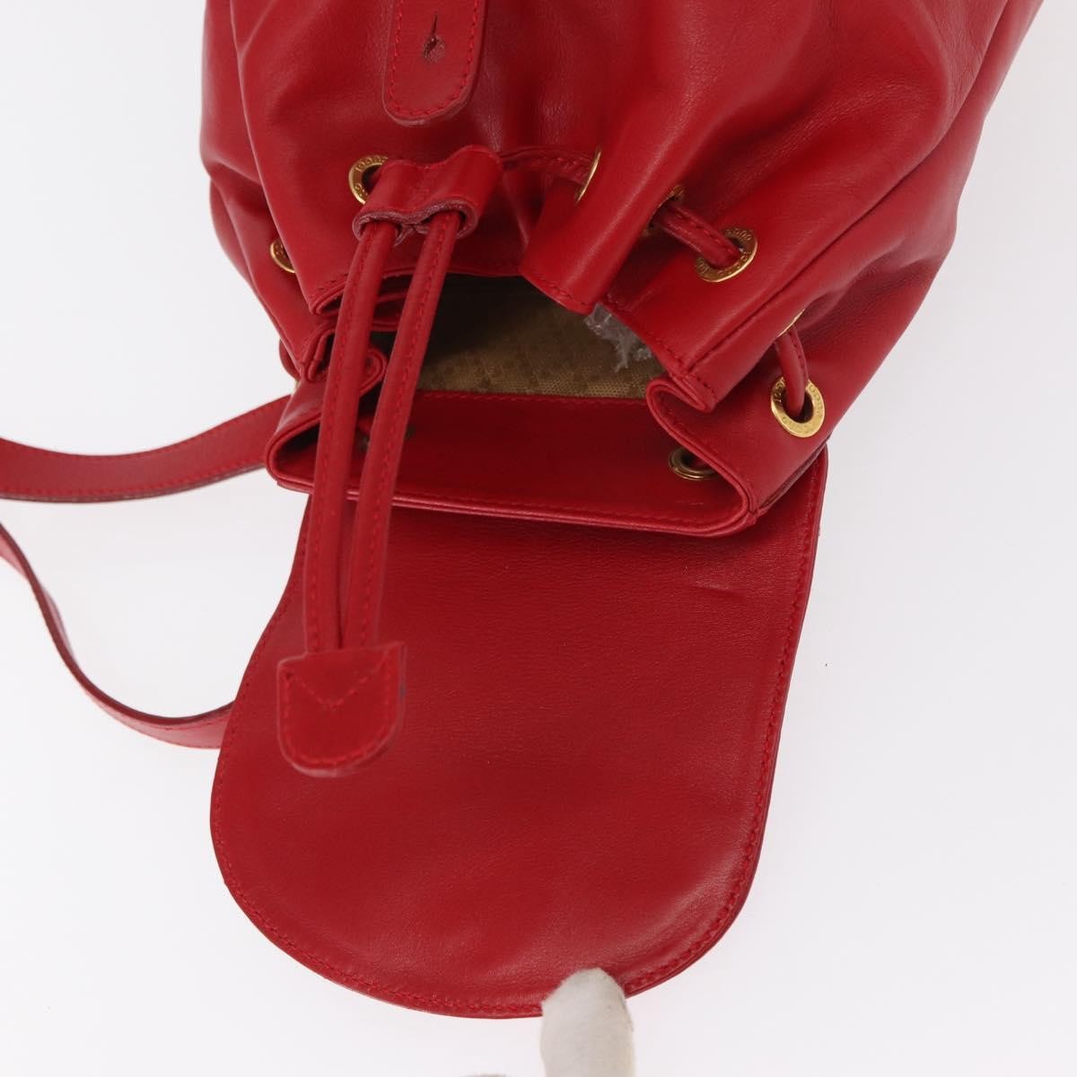 Gucci Vintage Bamboo Backpack Leather