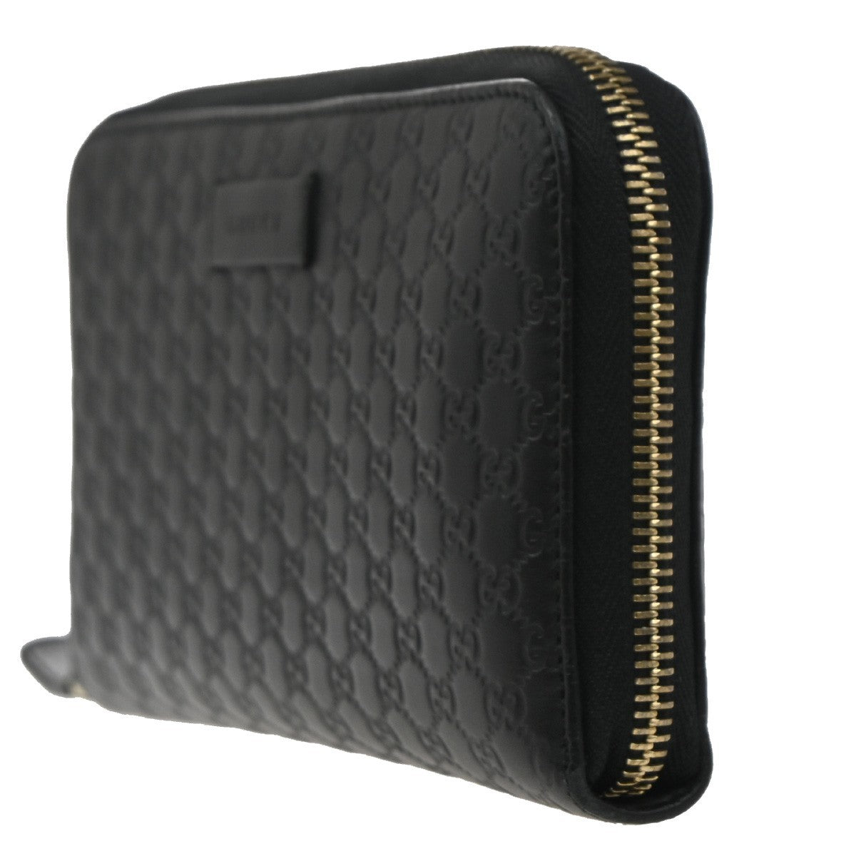 Gucci Signature Zip Around Wallet Guccissima Leather