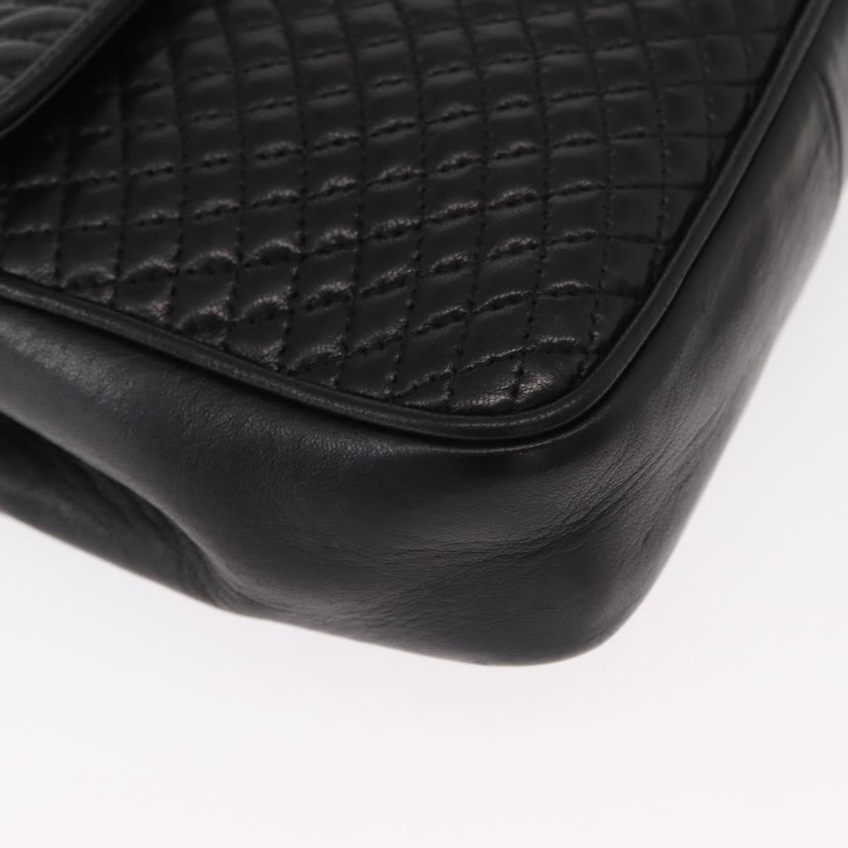 Bally Vintage Chain Shoulder Bag Quilted Leather