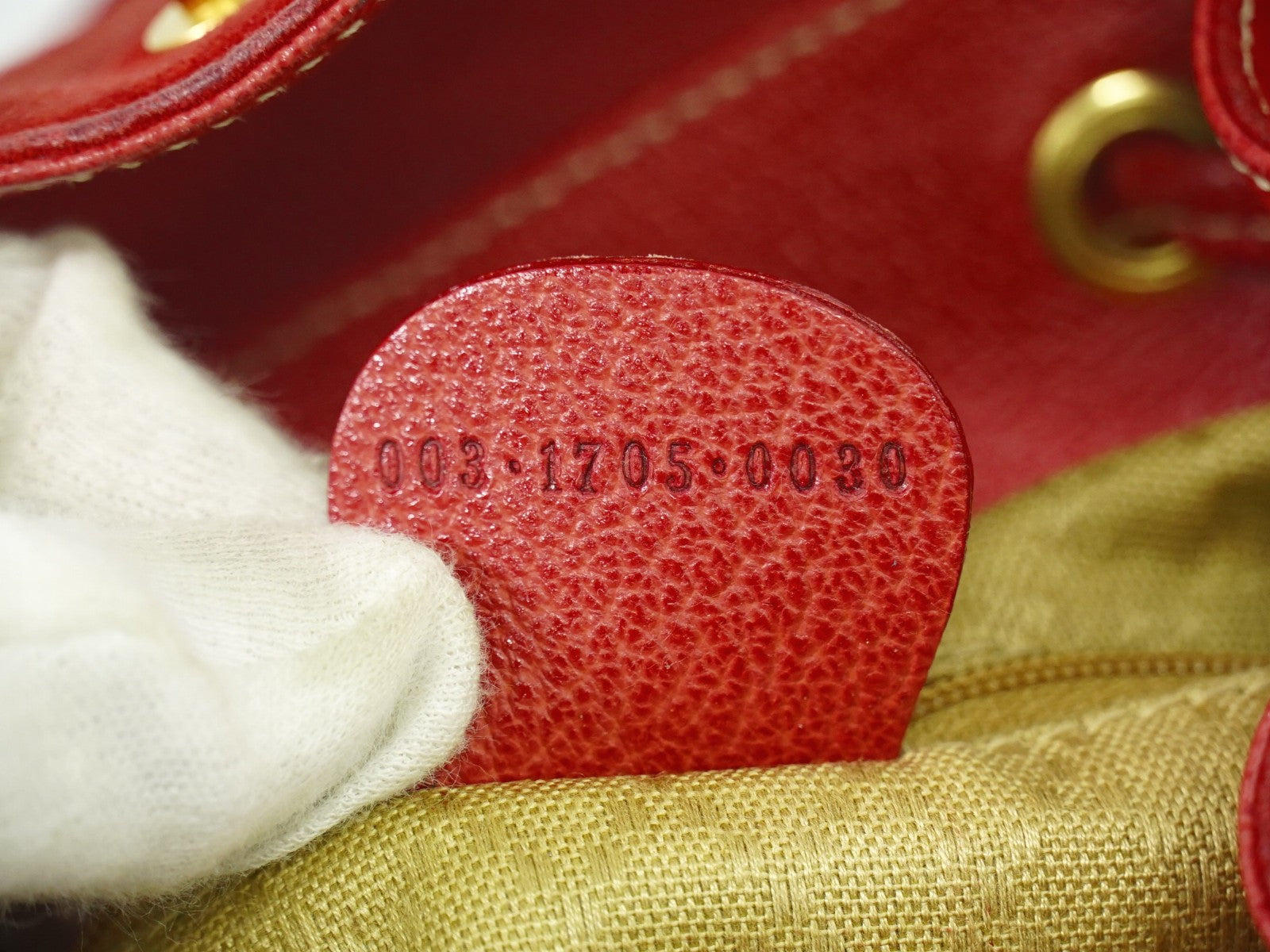 Gucci Vintage Bamboo Backpack Suede