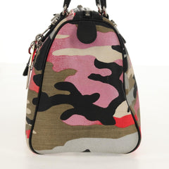 Christian Dior Polochon Satchel Limited Edition Anselm Reyle Camouflage Canvas
