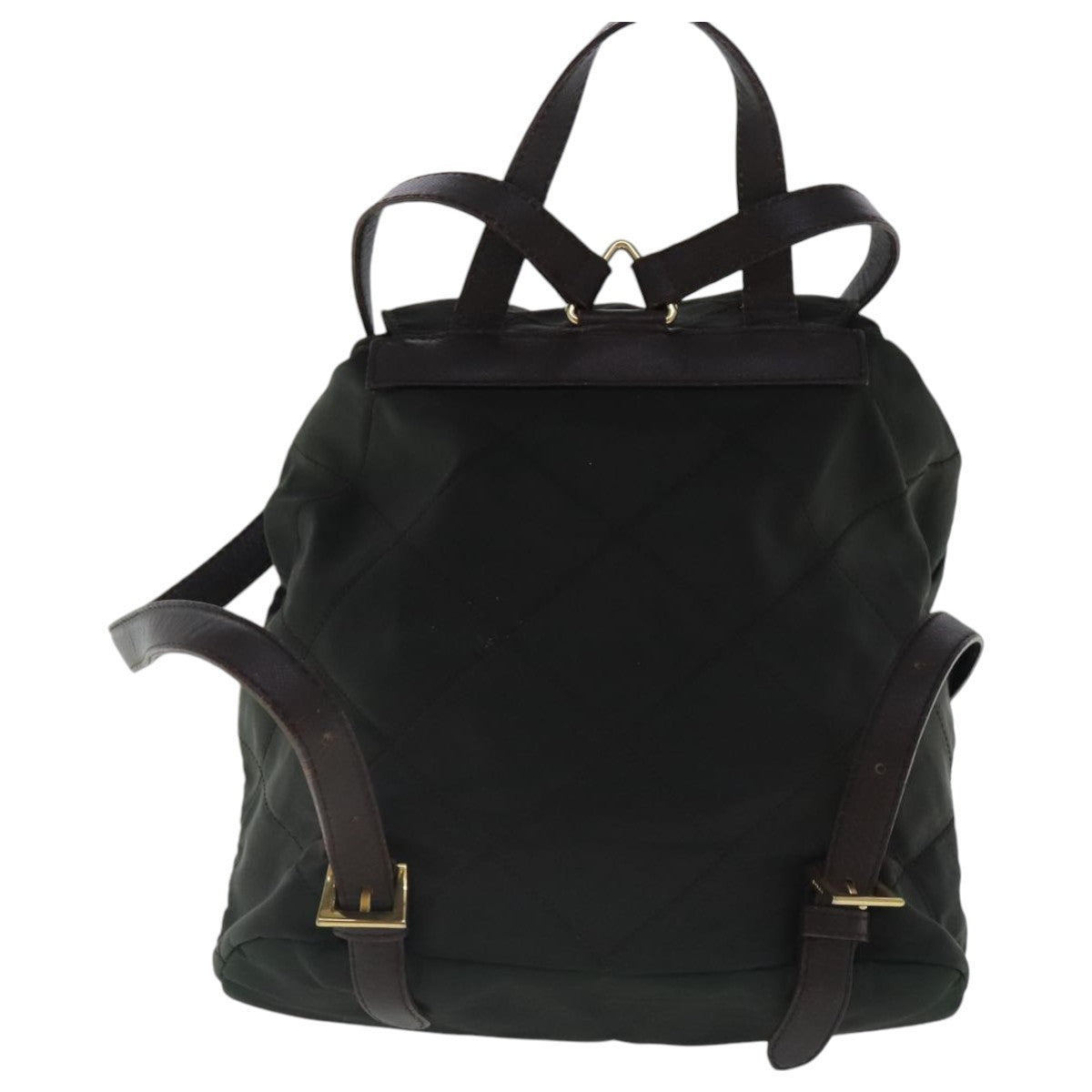 Prada Buckle Backpack Quilted Tessuto