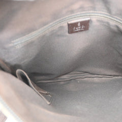 Gucci Zip Messenger Bag GG Canvas with Perforated Leather