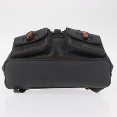 Gucci Vintage Bamboo Backpack Suede