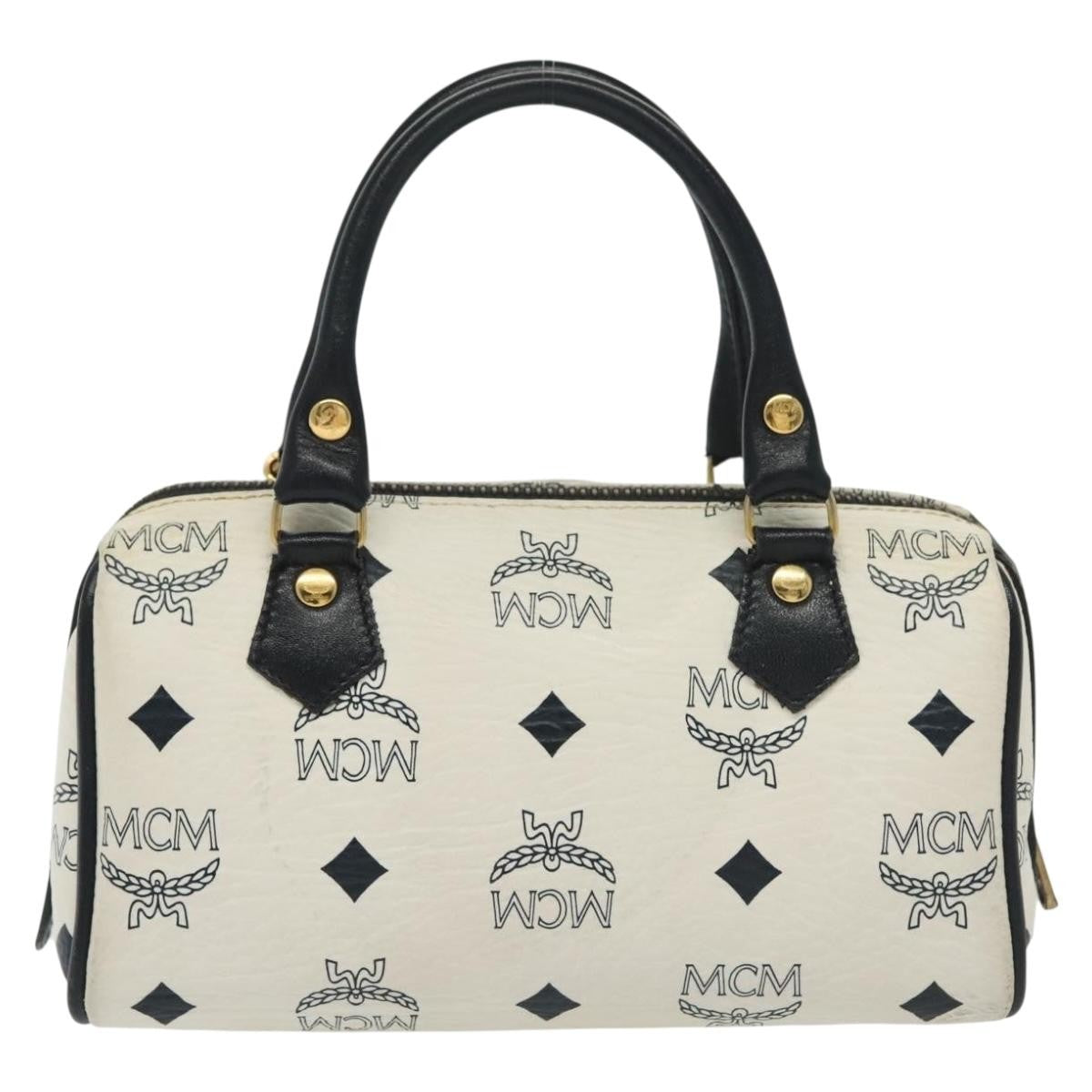 MCM Visetos logogramme Handbag Canvas and Leather