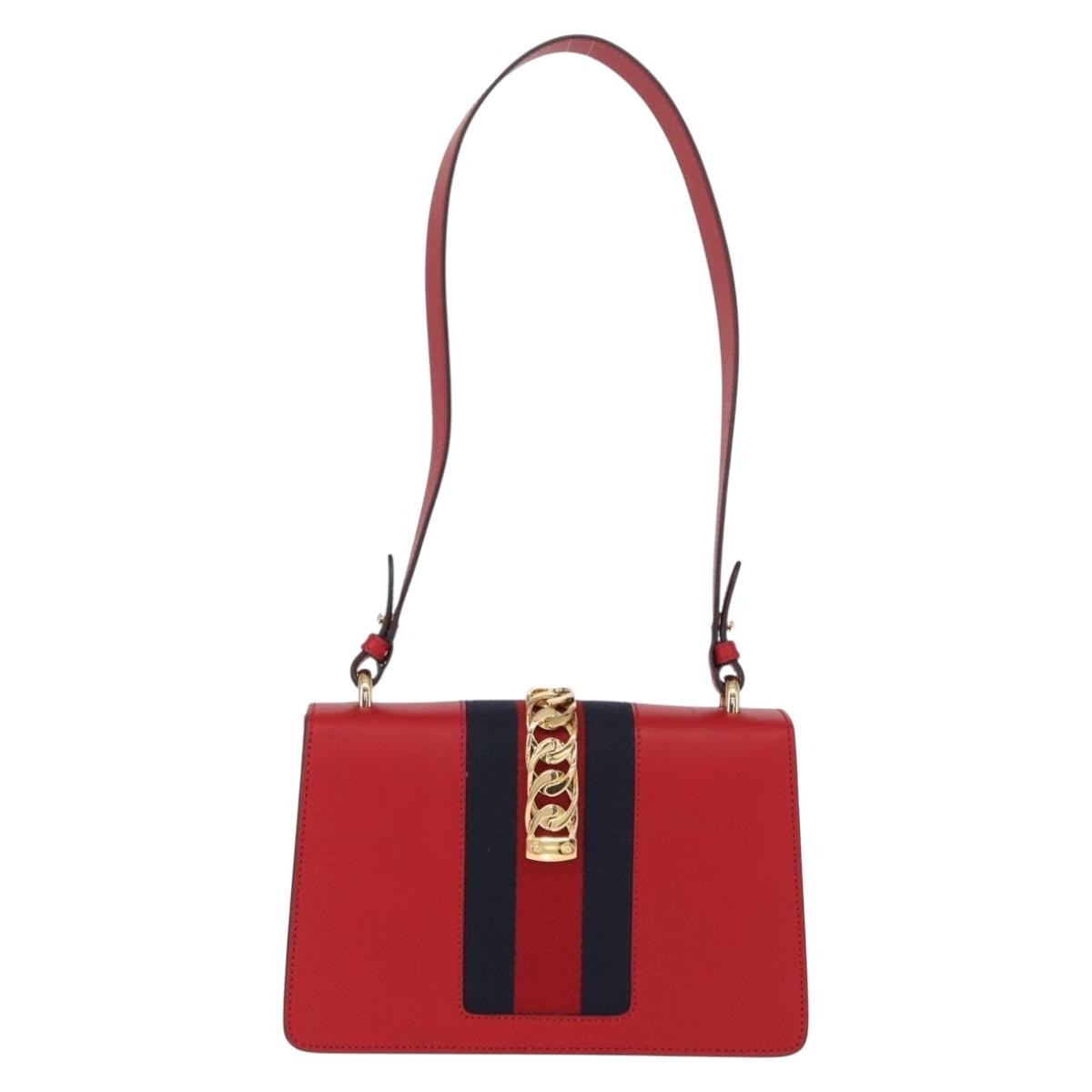 Gucci Sylvie Shoulder Bag Leather
