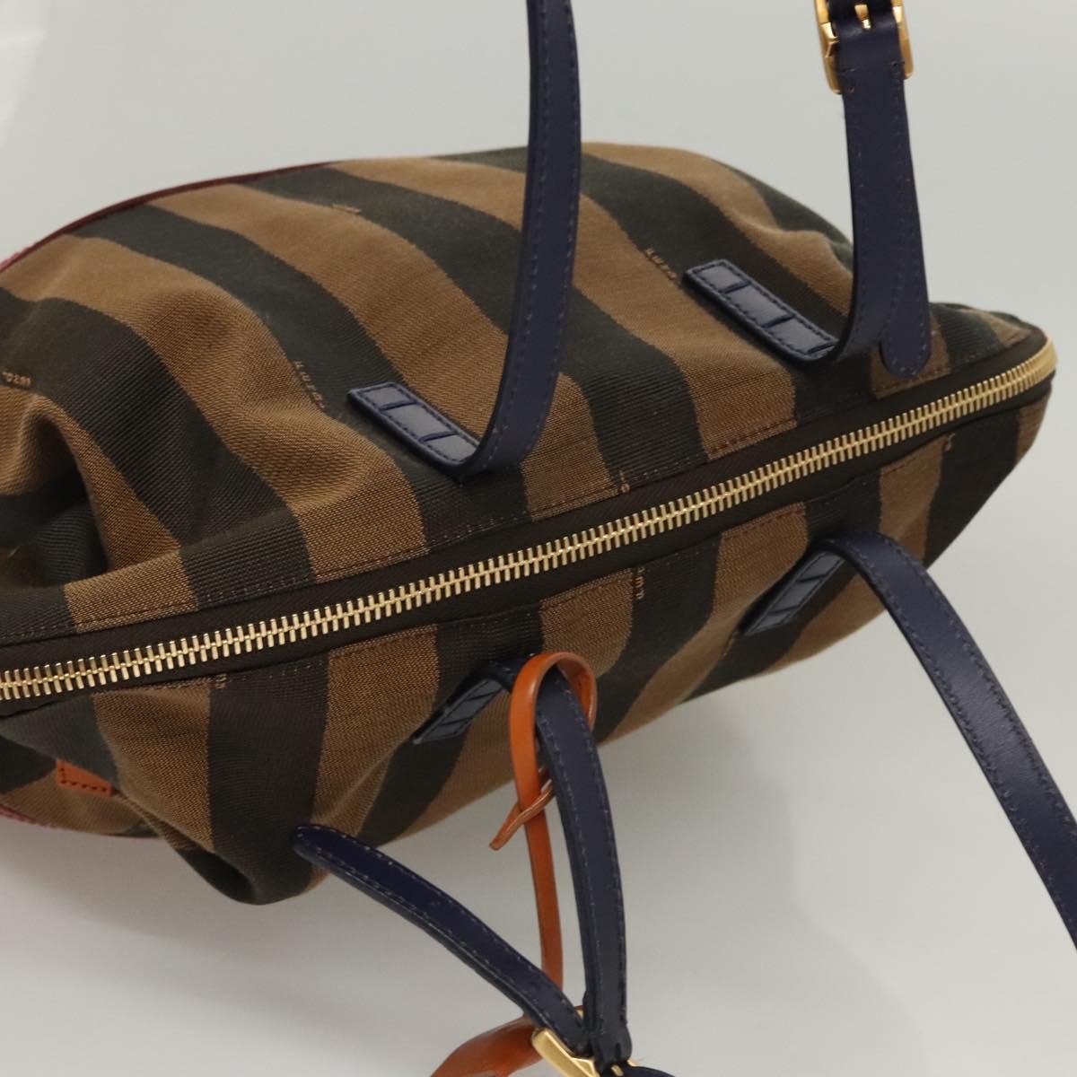 Fendi Pequin 2Bag Canvas and Leather