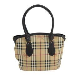 Burberry Newfield Tote Haymarket Coated Canvas