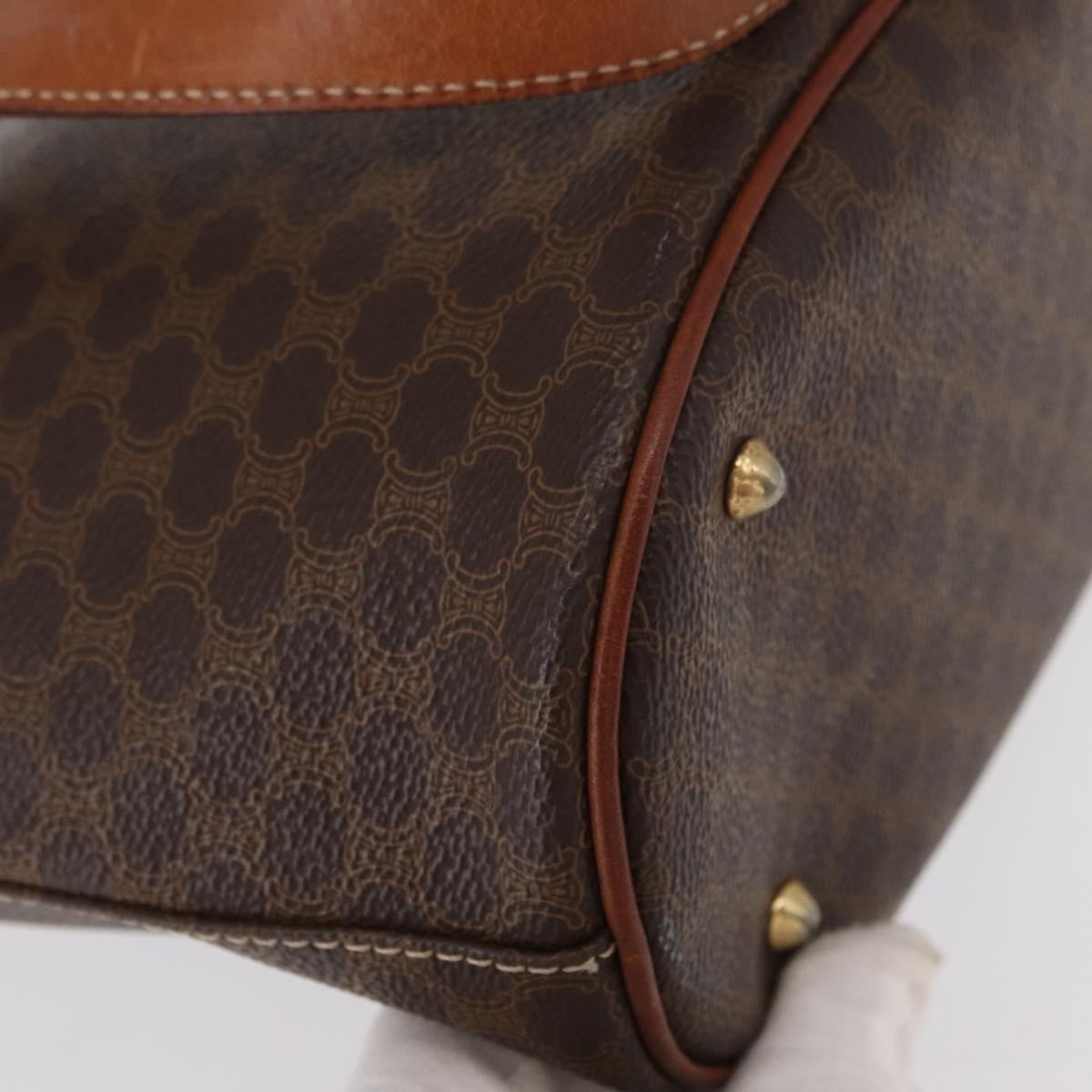 Celine Vintage Macadam Tote bag Canvas and Leather